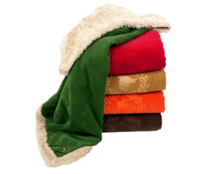 Canine Styles Dog Blanket - Corduroy w/Faux Fur Lining - 3 Color Options
