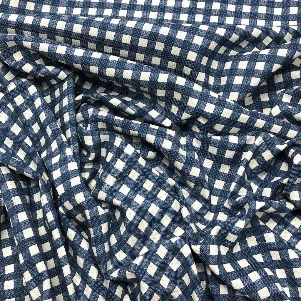 Checkerboard Cotton Canvas Fabric