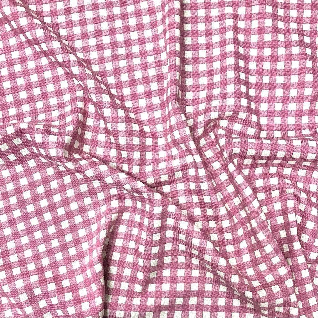 Checkerboard Cotton Canvas Fabric