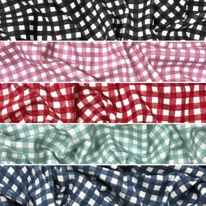 Checkerboard Cotton Canvas Fabric