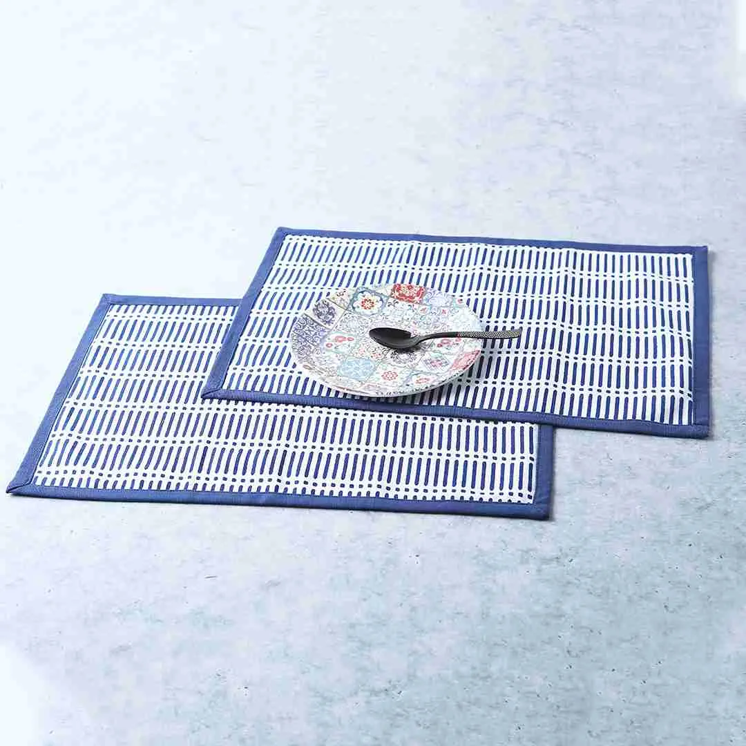 Como Table mats - Blue (Set of 6)
