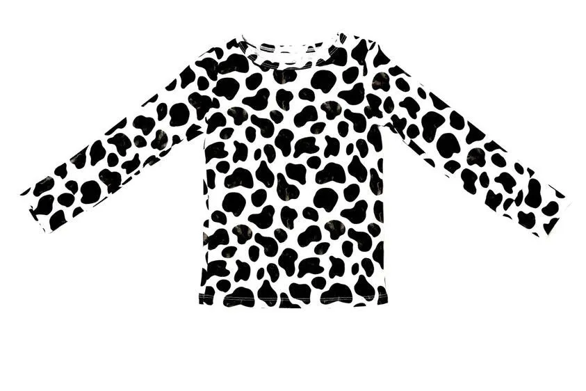 Little Pajama Co. Long Sleeve 2 Piece Set - Cow